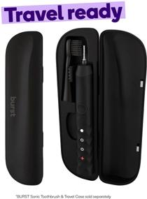 img 2 attached to 🧳 The Perfect Travel Companion: BURST Electric Toothbrush Travel Case in Black (Case Only)