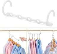 👕 cimlord 10 pack space saving plastic magic hangers: ultimate bedroom closet organization and storage solution, clothes hangers space saver for closet organizer - new home essentials stackable hangers логотип