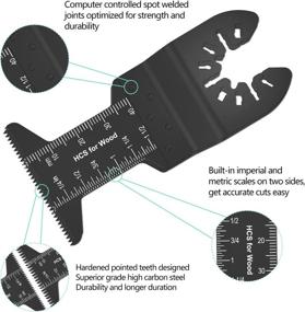 img 1 attached to 🛠️ 102Pcs Oscillating Saw Blades Kit - Metal Wood Plastic Oscillating Tool Blades, Accessories Multitool Blade with Sandpaper - Compatible with Milwaukee, Makita, Fein, Dewalt, Ryobi, Bosch - by Kyoffiie