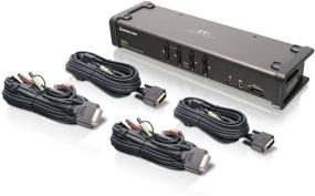img 4 attached to IOGEAR 4-Port DVI KVMP Switch with Full Cable Set: Ultimate TAA Compliant Solution
