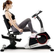 🚴 me-706 marcy recumbent exercise bike with adjustable seat, pulse monitor, and transport wheels - boost your workout routine! logo