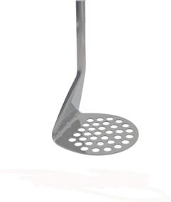 img 1 attached to 🥔 Stainless Steel Potato Masher - Ideal for Mashing Potatoes, Beans, and Pumpkins - Light Blue