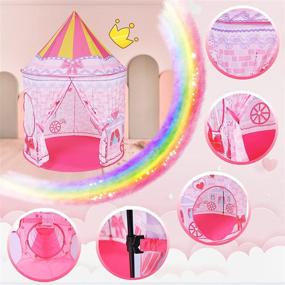 img 2 attached to 👑 Enchanting Adventure: LOJETON Princess Basketball Toddlers Playhouse - Spark Imagination on the Court!