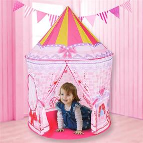 img 3 attached to 👑 Enchanting Adventure: LOJETON Princess Basketball Toddlers Playhouse - Spark Imagination on the Court!