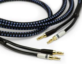 img 4 attached to SVS SoundPath Ultra Speaker Cable - Premium Banana-Banana - High-Quality 8ft (2.4m) - Single Cable for Superior Sound