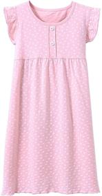 img 4 attached to BOOPH девочки платье: сердце-образное повседневное хлопковое принцессское юбка для лета малышей.