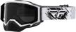 fly racing goggles white black logo