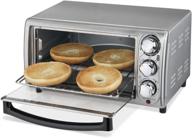 🍞 hamilton beach 31143: 4-slice stainless steel countertop toaster oven with bake pan - high-performance toasting and baking logo