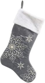 img 2 attached to Comfy Hour Christmas Snowflake Stocking