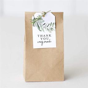 img 1 attached to 🌿 Bliss Collections Thank You Gift Tags - 50 Greenery Tags for Wedding, Bridal Shower, Baby Shower Favors and More