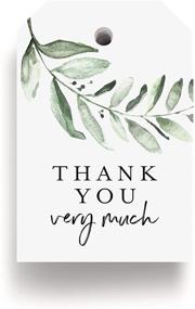 img 4 attached to 🌿 Bliss Collections Thank You Gift Tags - 50 Greenery Tags for Wedding, Bridal Shower, Baby Shower Favors and More