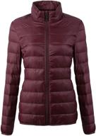 lancholy womens packable u619wyrf027 wine red women's clothing for coats, jackets & vests logo