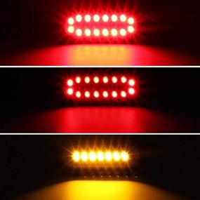 img 3 attached to 🚦 Partsam 2 Pack Oval LED Trailer Tail Lights - 6" Truck/Trailer Brake Stop Lights, Running Lights, Reflectors, Parking & Turn Signal Lights - Flush Mount, Sealed Design (Red & Amber)