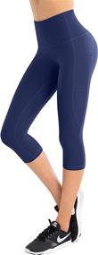 img 4 attached to 🧘 LifeSky Yoga Pants for Women: High Waisted Tummy Control Leggings with Pockets, 4 Way Stretching - Perfect Workout Attire