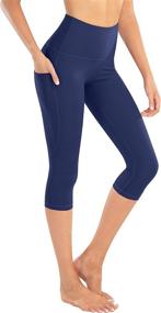 img 1 attached to 🧘 LifeSky Yoga Pants for Women: High Waisted Tummy Control Leggings with Pockets, 4 Way Stretching - Perfect Workout Attire