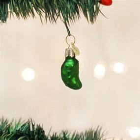 img 2 attached to 🎄 Charming Old World Christmas: Delightful Miniature Gurken Glass Blown Ornaments for Your Festive Tree