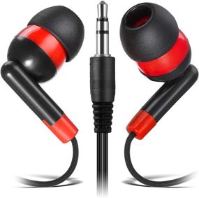 img 4 attached to 🎧 Keewonda Wholesale Earphones Bulk Earbuds Headphones - 100 Pack Classroom Bundle Packs Disposable Student Earbuds for Kids & Adults - Ideal for School, Library, and More!