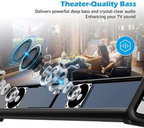 img 3 attached to 🔊 Forsurul 40W Soundbar: Immersive 3D Surround Sound for TV, PC, and Projectors - Bluetooth 5.0, 23-Inch Home Theater System with 3 Equalizer Modes and Built-in DSP - Coaxial/Aux/USB Connection, Remote Control Included