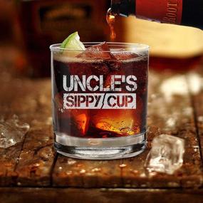 img 2 attached to Shop4ever Engraved Whiskey Glass - Promoted to Uncle - New Uncle's Sippy Cup