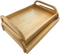 🍽️ hompasys bamboo serving trays for breakfast – stylish and functional food presentation логотип