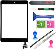 black ipad mini touch screen digitizer assembly with ic chip & home 📱 button replacement - prokit with slypry opening tool kit | ships from ca, usa logo