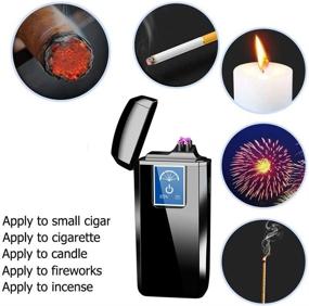 img 3 attached to Rechargeable Windproof Flameless Fingerprint Cigarette Outdoor Recreation in Camping & Hiking