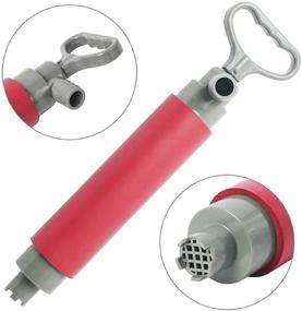 img 2 attached to 🚣 Portable Kayak Hand Pump - NovelBee 16.5" Floating Hand Bilge Water Pump for Kayak Rescue