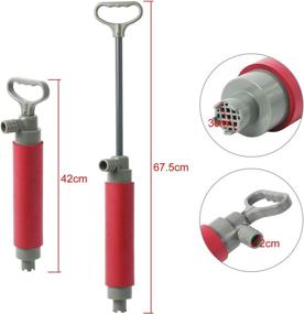 img 3 attached to 🚣 Portable Kayak Hand Pump - NovelBee 16.5" Floating Hand Bilge Water Pump for Kayak Rescue