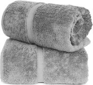 🧣 turkuoise turkish towel: 100% turkish cotton luxury bath sheets, gray (2pk, 35x70 inches) logo