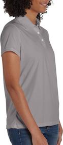 img 2 attached to 🌬️ Stay Cool and Dry with Hanes Sport Women's Cool DRI Performance Polo