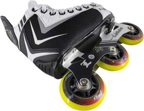 img 3 attached to Alkali Hockey Lite Youth Adjustable Inline Roller Skates | Size 7-10