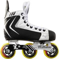 alkali hockey lite youth adjustable inline roller skates | size 7-10 logo