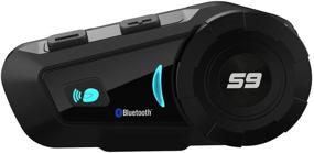 img 4 attached to 🎧 Гарнитура для шлемов Powersports - SCSETC Bluetooth интерком с водонепроницаемой системой связи, диапазон 2000м для мотоцикла/лыжи/ATV/мини-мотоцикла/внедорожника, поддерживает до 6 ездоков.