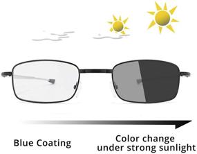 img 1 attached to 🔍 Enhanced Vision: Discover Photochromic Progressive Multifocus Reading Glasses with Blue Light Blocking Technology