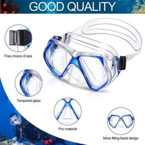 img 2 attached to Pieces Diving Goggles Waterproof Swimming