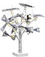 🌳 versatile money holder tree: led birch twig lights, tabletop display with clips - perfect for christmas, memo, photo, wedding, birthday (white) логотип
