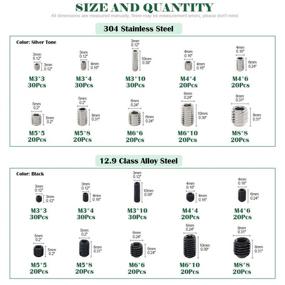 img 3 attached to Keadic Internal Cup Point Assortment Stainless Fasteners