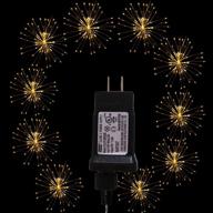 🎇 dreamworth 600 led firework copper wire lights: waterproof fairy twinkle lights with 8 modes for christmas, birthday, bedroom, patio, and wedding decor логотип