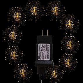 img 4 attached to 🎇 Dreamworth 600 LED Firework Copper Wire Lights: Waterproof Fairy Twinkle Lights with 8 Modes for Christmas, Birthday, Bedroom, Patio, and Wedding Decor