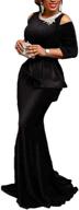 👗 sleek and stylish: verwin pocket sleeve bodycon women's clothing for fashion-forward ladies logo