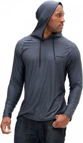 img 1 attached to 👕 DEVOPS Men's Long Sleeve Hoodie for Fishing, Hiking, Running, and Workouts