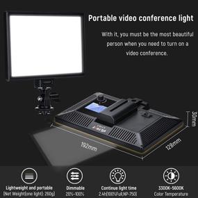 img 1 attached to 📸 Viltrox 2 Sets LED Video Light Lamp for Photography with Bi-Color 3300K-5600K, HD LCD Display Screen, CRI 95 - Ideal for DSLR Table Photo Studio with Tripods