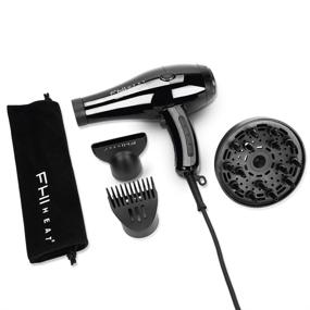 img 4 attached to FHI HEAT Platform Nano Power Salon Pro 2000 Tourmaline Ceramic Hair Dryer: Fast Drying with 3-Piece Attachment Set