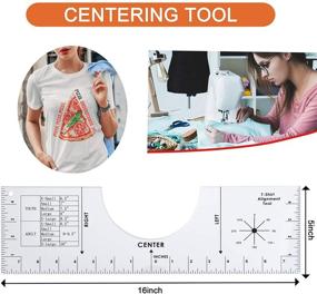 img 1 attached to 👕 Tshirt Ruler: Effortless Alignment Tool & Size Chart for Sublimation & Vinyl Designs – Clothing Shop Essential (16 inches x 5 inches)