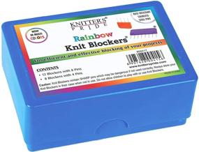 img 4 attached to 🌈Улучшите свой опыт вязания с Knitter's Pride Rainbow Knit Blockers - набором из 20 штук