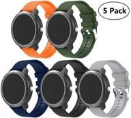 📱 anrir vivoactive 3 watch band - 20mm silicone bands for garmin, samsung galaxy & more - 5pack logo