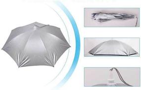 img 1 attached to 🌂 Versatile Umbrella Headwear: Perfect for Fishing, Gardening, and More!