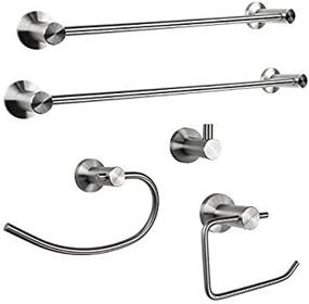 img 2 attached to BOANN BNBA5PK Contemporary Stainless Steel Bath Hardware Set, 5 Piece