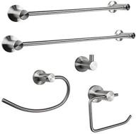 boann bnba5pk contemporary stainless steel bath hardware set, 5 piece logo