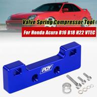 🔧 pqy honda acura b16 b18 h22 vtec blue valve spring compressor tool: efficient removal for engine maintenance logo